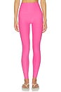 view 1 of 6 Spacedye Caught in The Midi High Wasisted Leggings in Pink Heather