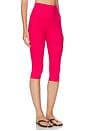 view 2 of 6 High Waisted Pedal Pusher Legging in Berry Red Heather
