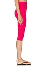view 3 of 6 High Waisted Pedal Pusher Legging in Berry Red Heather