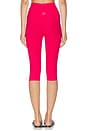 view 4 of 6 High Waisted Pedal Pusher Legging in Berry Red Heather