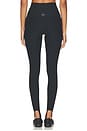 view 5 of 6 Spacedye Stirrup High Waisted Legging in Darkest Night