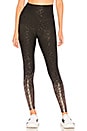 view 1 of 5 Alloy Ombre High Waisted Midi Legging in Black & Gunmetal Speckle