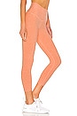 view 2 of 4 Spacedye Walk And Talk Capri Legging in Coral Dust & Melon