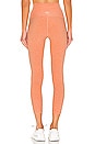 view 3 of 4 Spacedye Walk And Talk Capri Legging in Coral Dust & Melon