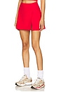 view 3 of 6 Spacedye Points Crossover Skirt in Candy Apple Red