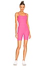 view 1 of 3 Spacedye Get In Gear Biker Jumpsuit in Electric Pink Heather