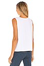 view 4 of 5 Balanced Muscle Tank in Cloud White
