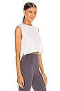 view 2 of 4 Thermal Night In Cropped Tank in White