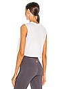 view 3 of 4 Thermal Night In Cropped Tank in White