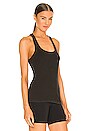 view 2 of 4 Stay In Racerback Tank in Washed Black