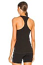 view 3 of 4 Stay In Racerback Tank in Washed Black