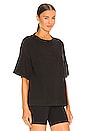 view 2 of 4 Sweat Boyfriend Tee in Washed Black