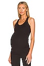 view 1 of 4 Supplex Maternity Long Racerback Cami in Jet Black