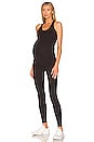view 4 of 4 Supplex Maternity Long Racerback Cami in Jet Black