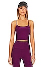 view 1 of 4 SLIM RACERBACK CROPPED 탱크탑 in Aubergine Beet