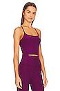 view 2 of 4 SLIM RACERBACK CROPPED 탱크탑 in Aubergine Beet