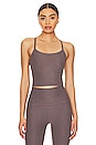 view 1 of 4 Spacedye Slim Racerback Cropped Tank in Woodland Heather