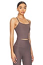 view 2 of 4 Spacedye Slim Racerback Cropped Tank in Woodland Heather
