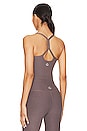view 3 of 4 Spacedye Slim Racerback Cropped Tank in Woodland Heather