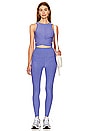 view 4 of 4 Featherweight Embrace Cropped Tank in Indigo Heather