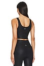 view 3 of 5 Sport & Street Cropped Tank Top in Viper Black