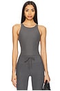 view 1 of 4 Spacedye Refocus Cropped Tank Top in True Gray Heather