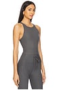 view 2 of 4 Spacedye Refocus Cropped Tank Top in True Gray Heather