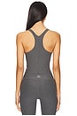 view 3 of 4 Spacedye Refocus Cropped Tank Top in True Gray Heather