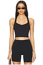 view 1 of 4 Power Beyond Intensity Racerback Cropped Tank Top in Black