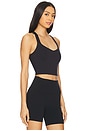 view 2 of 4 Power Beyond Intensity Racerback Cropped Tank Top in Black