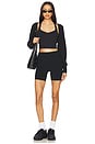 view 4 of 4 Power Beyond Intensity Racerback Cropped Tank Top in Black