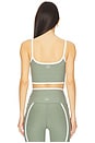 view 3 of 4 Spacedye New Moves High Cropped Tank Top in Grey Sage Heather & Cloud White
