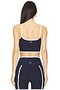 view 3 of 4 Spacedye New Moves High Cropped Tank Top in Nocturnal Navy & Cloud White