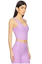 view 2 of 4 Spacedye Good Day Cropped Tank in Lilac Petal Heather