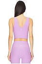 view 3 of 4 Spacedye Good Day Cropped Tank in Lilac Petal Heather