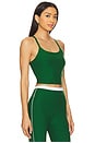 view 2 of 4 Spacedye Slim Racerback Cropped Top in Summer Thyme Green