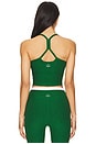 view 3 of 4 Spacedye Slim Racerback Cropped Top in Summer Thyme Green
