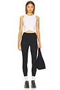 view 4 of 4 Featherweight Center Stage Cropped Tank Top in Cloud White