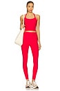 view 4 of 4 Spacedye Slim Racerback Cropped Tank Top in Candy Apple Red