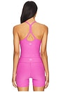 view 3 of 4 Spacedye Slim Racerback Cropped Tank Top in Sunset Violet Heather in Sunset Violet Heatherheather
