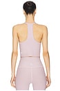 view 3 of 4 Spacedye On The Up Cropped Tank Top in Blush Blossom Heather