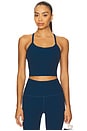 view 1 of 4 Spacedye Slim Racerback Cropped Tank Top in Blue Gem Heather
