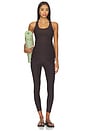 view 4 of 4 Spacedye Bases Covered Maternity Tank Top in Dark Chocolate Heather