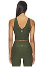 view 3 of 4 Spacedye Good Day Cropped Tank Top in Army Green Heather