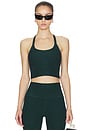 view 1 of 4 Spacedye On The Up Cropped Tank Top in Dark Spruce Green Heather