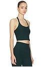 view 2 of 4 Spacedye On The Up Cropped Tank Top in Dark Spruce Green Heather