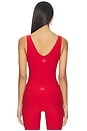 view 3 of 4 Spacedye Good Day Cropped Tank Top in Holly Red