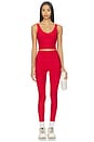 view 4 of 4 Spacedye Good Day Cropped Tank Top in Holly Red