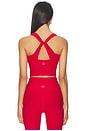 view 3 of 4 Twist Through Cropped Tank Top in Holly Red Heather