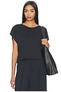 view 1 of 4 Studio Luxe Cropped Tee in Black
